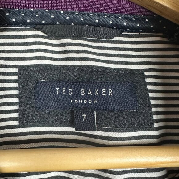 Ted Baker London Men's Jacket Full Zip Mock Neck Casual Gray Size 7 - Picture 2 of 4